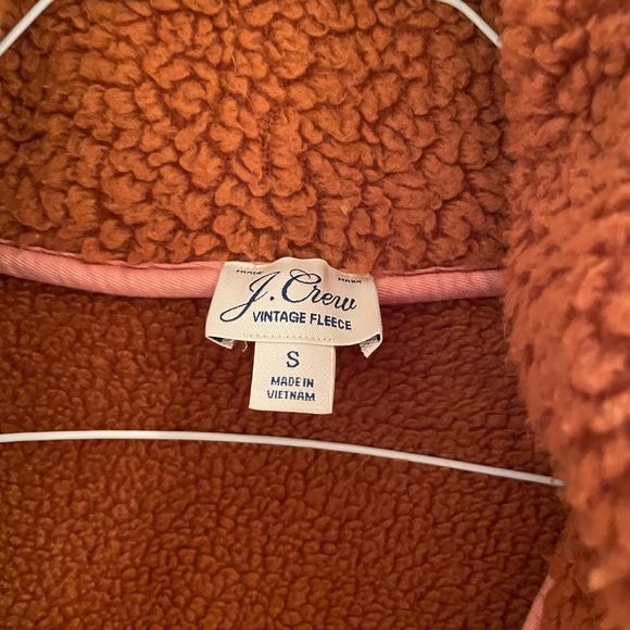J Crew Snap-collar Sherpa in Polartec® fleece in Adobe - Picture 5 of 8